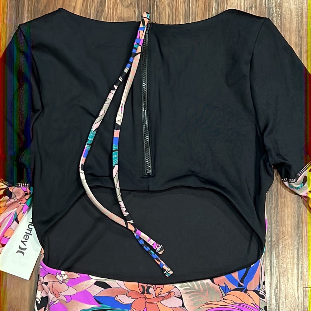 Hurley Max Palm Paradise Long Sleeve Rash Vest Bodysuit - Picture 14 of 16